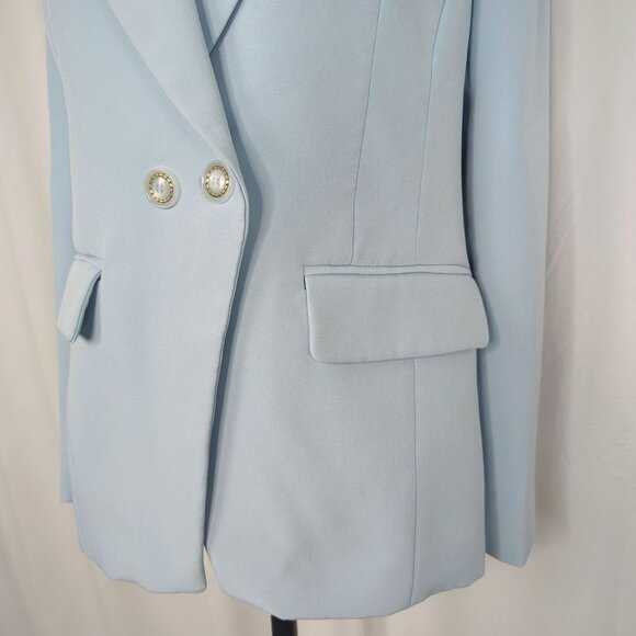 Avec Les Filles Blazer Small Blue Double Button - Picture 3 of 10